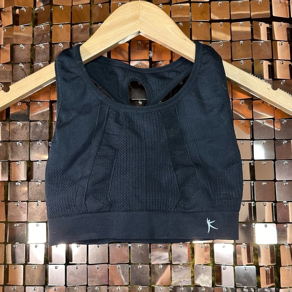 Lightweight Black Danskin Now Size Medium Racer Back Microknit Sports Bra